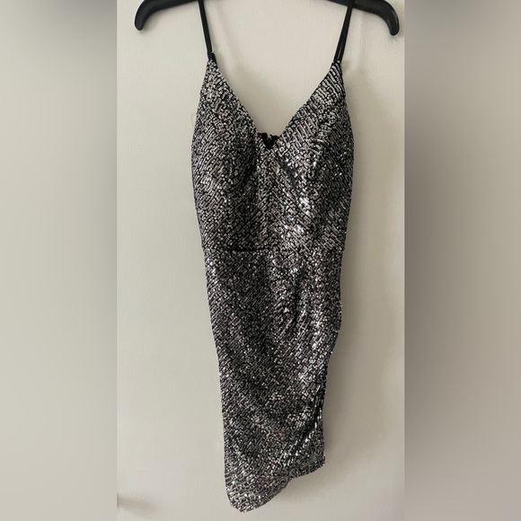 Crystal Doll, Sequined Assymetrical Dress, Size 5 - Picture 2 of 4